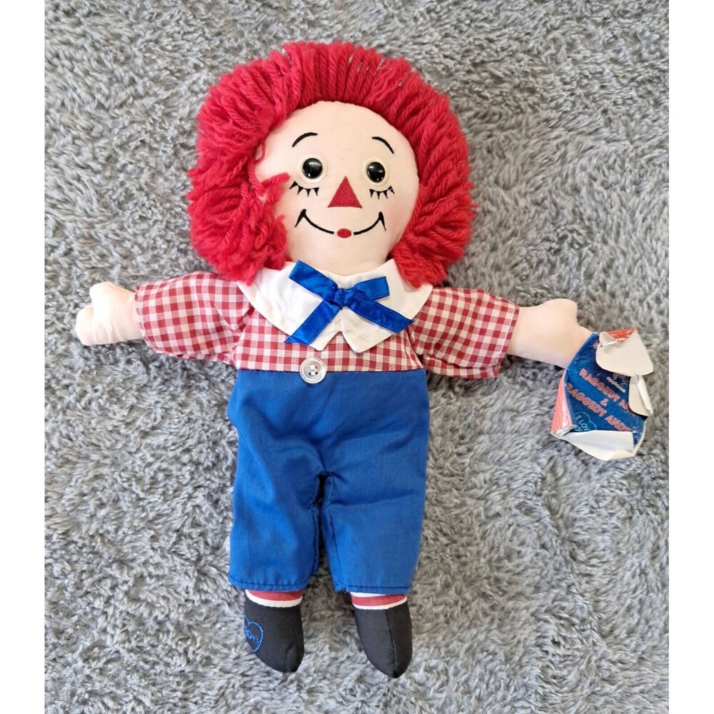 Applause Johnny Gruelle Raggedy Andy Doll 12" Tall 85th Birthday Cloth Doll